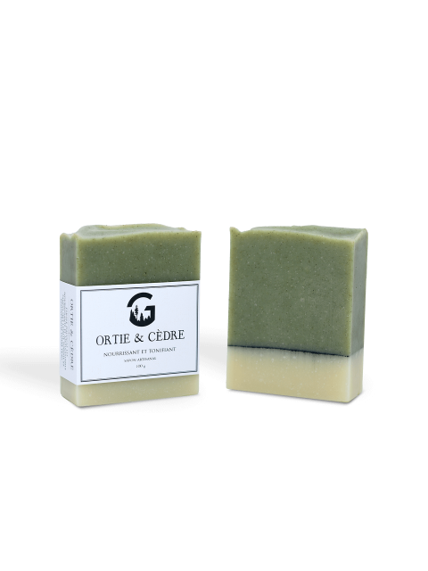 Cedar-nettle soap