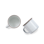 Tasses émaillées (2) - crème