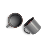 Tasses émaillées (2) - anthracite