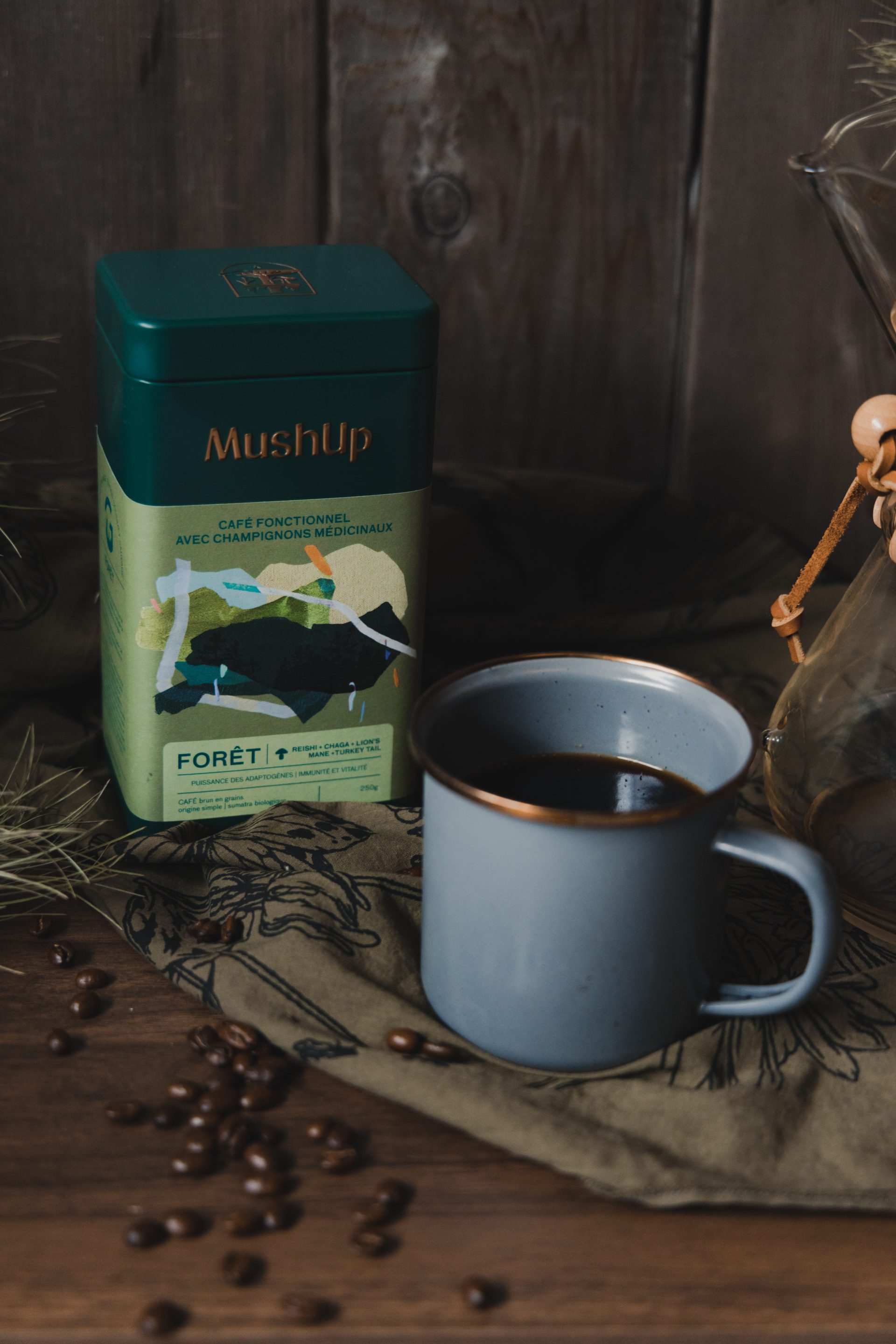 Café aux champignons Café Fonctionnel Forêt Gourmet Sauvage